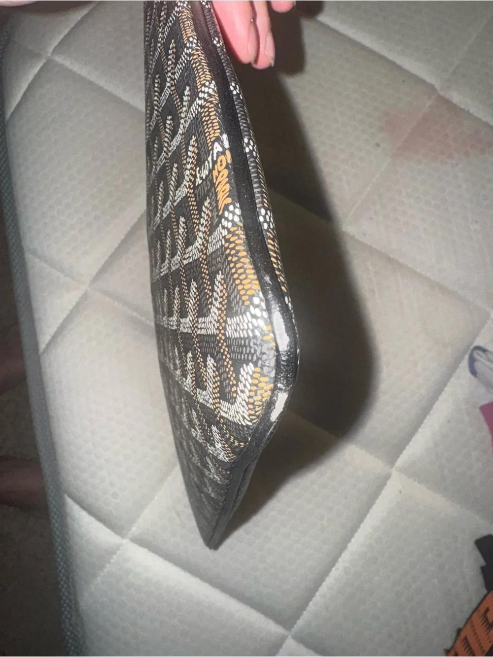 Goyard Orange Interior Zip Pouch